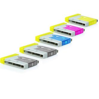 Cartouches compatibles Brother LC1280XLRBWBPDR - multipack 3 couleurs : cyan, magenta, jaune