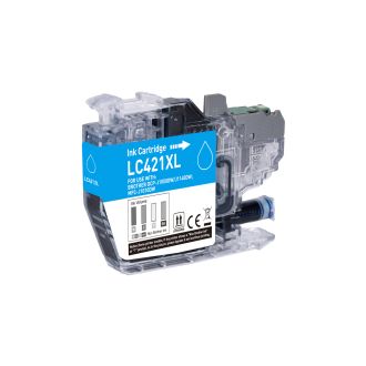 Cartouche compatible Brother LC421XLC - cyan
