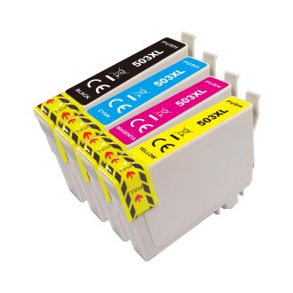 Cartouches compatibles Epson C13T09R64010 / 503XL - multipack 4 couleurs : noire, cyan, magenta, jaune