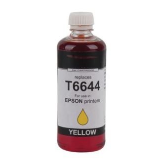 Bouteille d&#039;encre compatible Epson C13T664440 / 664 - jaune