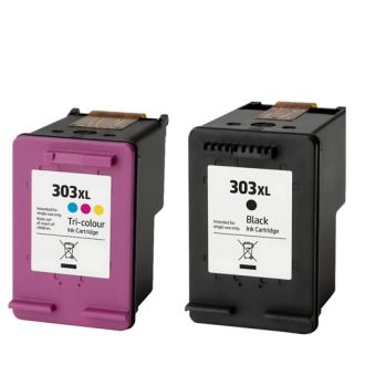 Cartouches compatibles HP 3YN10AE / 303XL - multipack 2 couleurs : noire, multicouleur