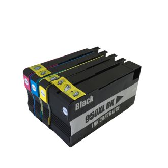Cartouches compatibles HP C2P43AE / 950XL/951XL - multipack 4 couleurs : noire, cyan, magenta, jaune