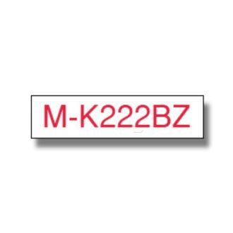 Ruban cassette d'origine Brother MK222BZ - rouge, blanc