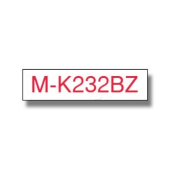 Ruban cassette d'origine Brother MK232BZ - rouge, blanc