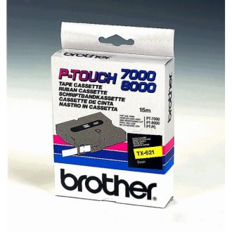 Ruban cassette d'origine Brother TX621 - noir, jaune