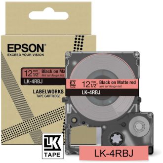 Ruban cassette d'origine Epson C53S672071 / LK-4RBJ - noir, rouge