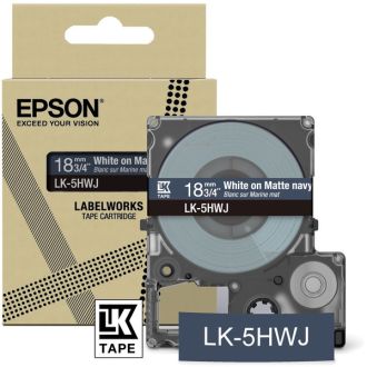 Ruban cassette d'origine Epson C53S672085 / LK-5HWJ - bleu, blanc