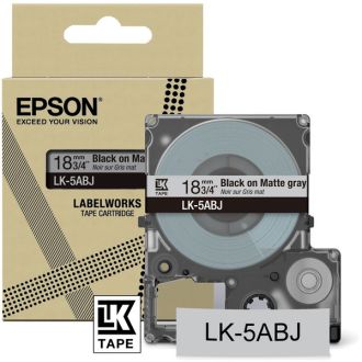 Ruban cassette d'origine Epson C53S672087 / LK-5ABJ - noir, gris