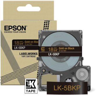 Ruban cassette d'origine Epson C53S672095 / LK-5BKP - noir, or