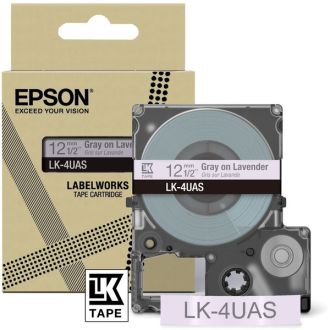 Ruban cassette d'origine Epson C53S672107 / LK-4UAS - gris, violet
