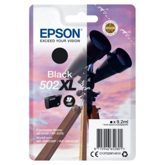 Cartouche d'origine Epson C13T02W14010 / 502XL - noire
