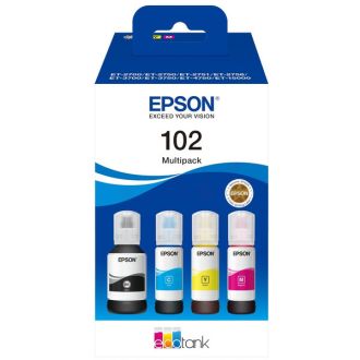 Cartouches d'origines Epson C13T03R640 / 102 - multipack 4 couleurs : noire, cyan, magenta, jaune