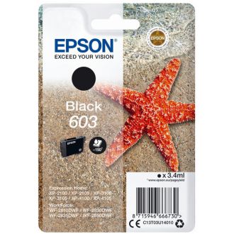 Cartouche d'origine Epson C13T03U14010 / 603 - noire