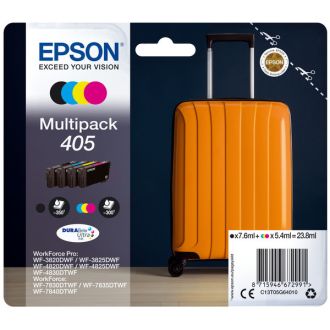 Cartouches d'origines Epson C13T05G64010 / 405 - multipack 4 couleurs : noire, cyan, magenta, jaune