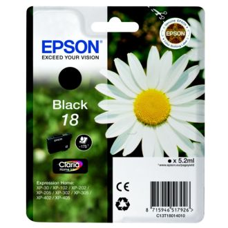 Cartouche d'origine Epson C13T18014022 / 18 - noire
