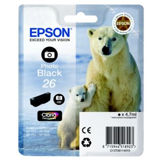 Cartouche d'origine Epson C13T26114010 / 26 - noire