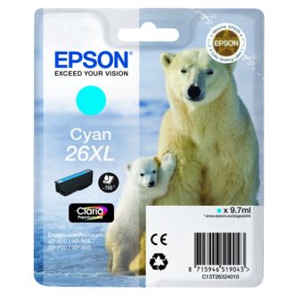 Cartouche d'origine Epson C13T26324012 / 26XL - cyan