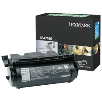 Toner d'origine Lexmark 12A7460 - noir