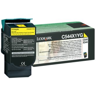 Toner d'origine Lexmark C544X1YG - jaune