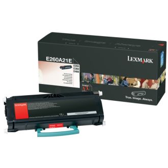 Toner d'origine Lexmark E260A21E - noir