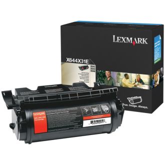 Toner d'origine Lexmark X644X31E - noir