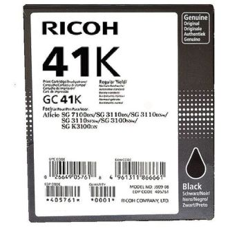 Cartouche d'origine Ricoh 405761 / GC-41 K - noire