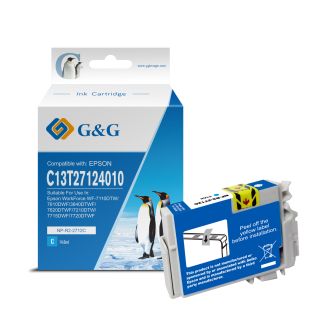 Cartouche haut de gamme compatible Epson C13T27124010 / 27XL - cyan
