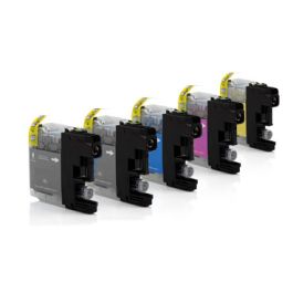 Cartouches compatibles Brother LC123VALBPDR - multipack 4 couleurs : noire, cyan, magenta, jaune