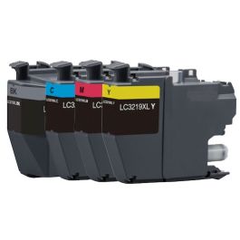 Cartouches compatibles Brother LC3219XLVALDR - multipack 4 couleurs : noire, cyan, magenta, jaune