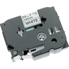 Ruban cassette compatible Brother TZE251 - noir, blanc