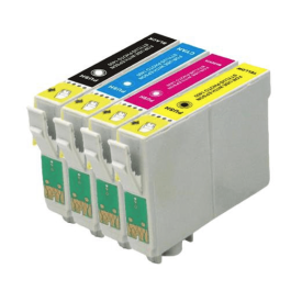 Cartouches compatibles Epson C13T02W64010 / 502XL - multipack 4 couleurs : noire, cyan, magenta, jaune
