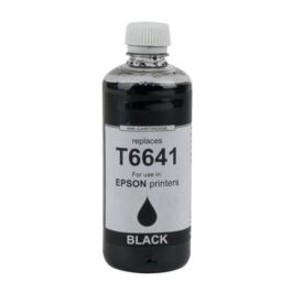 Epson bouteille d&#039;encre compatible C 13 T 66414A / T6641 - noire