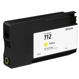 HP cartouche compatible 3ED69A / 712 - jaune