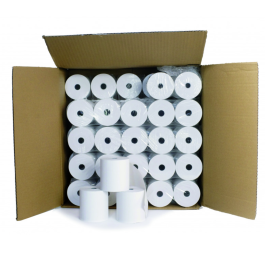 Lot de 50 bobines thermiques pour caisse enregistreuse - Sans BPA - 80 mm x 80 m x 12 mm - 80 x 80 x 12 mm