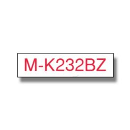 Ruban cassette d'origine Brother MK232BZ - rouge, blanc