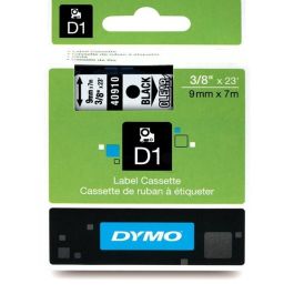 Ruban cassette d'origine Dymo 40910 / S0720670 - noir, transparent