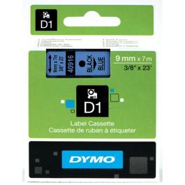 Ruban cassette d'origine Dymo 40916 / S0720710 - noir, bleu