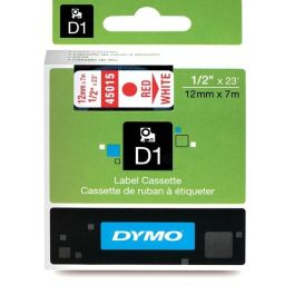 Ruban cassette d'origine Dymo 45015 / S0720550 - rouge, blanc
