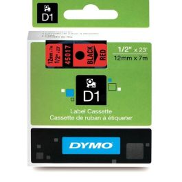 Ruban cassette d'origine Dymo 45017 / S0720570 - noir, rouge