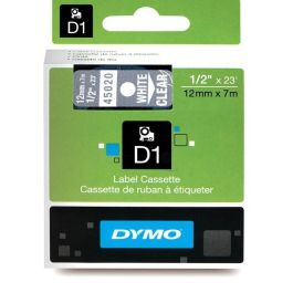Ruban cassette d'origine Dymo 45020 / S0720600 - transparent, blanc