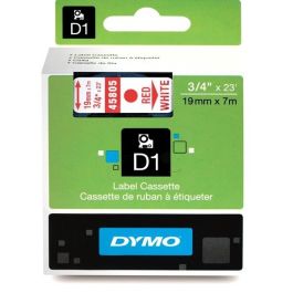 Ruban cassette d'origine Dymo 45805 / S0720850 - rouge, blanc