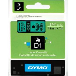 Ruban cassette d'origine Dymo 45809 / S0720890 - noir, vert