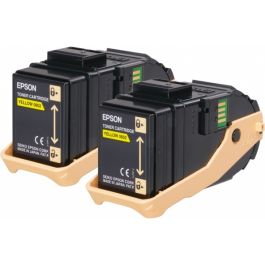 Toner d'origine Epson C13S050606 / 0602 - jaune - pack de 2
