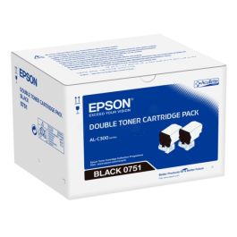 Toner d'origine Epson C13S050751 / 0751 - noir - pack de 2