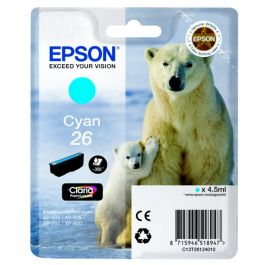 Cartouche d'origine Epson C13T26124010 / 26 - cyan