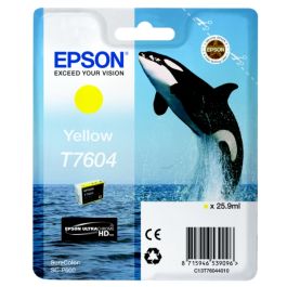 Cartouche d'origine Epson C13T76044010 / T7604 - jaune