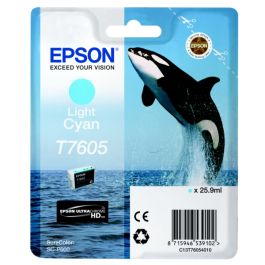 Cartouche d'origine Epson C13T76054010 / T7605 - cyan photo