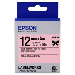 Ruban cassette d'origine Epson C53S654031 / LK-4PBK - noir, rose
