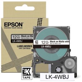 Ruban cassette d'origine Epson C53S672062 / LK-4WBJ - noir, blanc