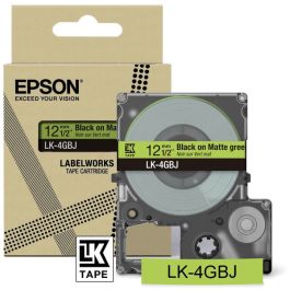 Ruban cassette d'origine Epson C53S672077 / LK-4GBJ - noir, vert